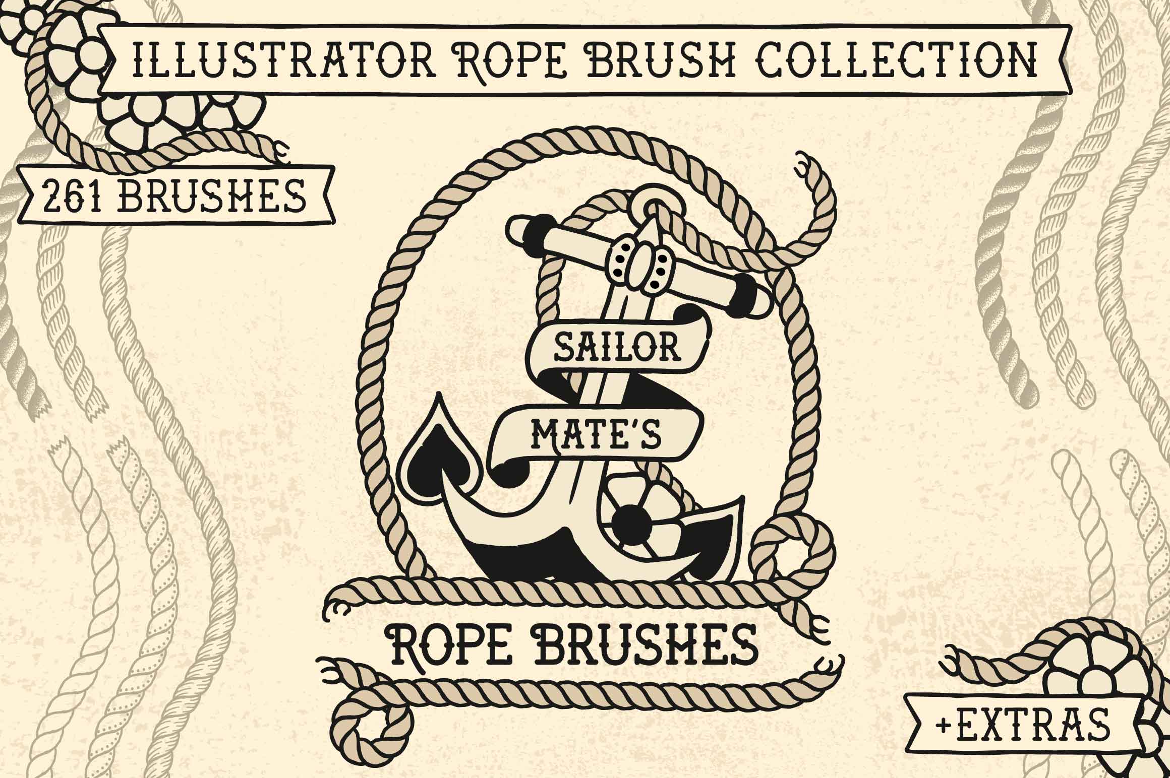 Sailor Mate S Rope Brush Collection