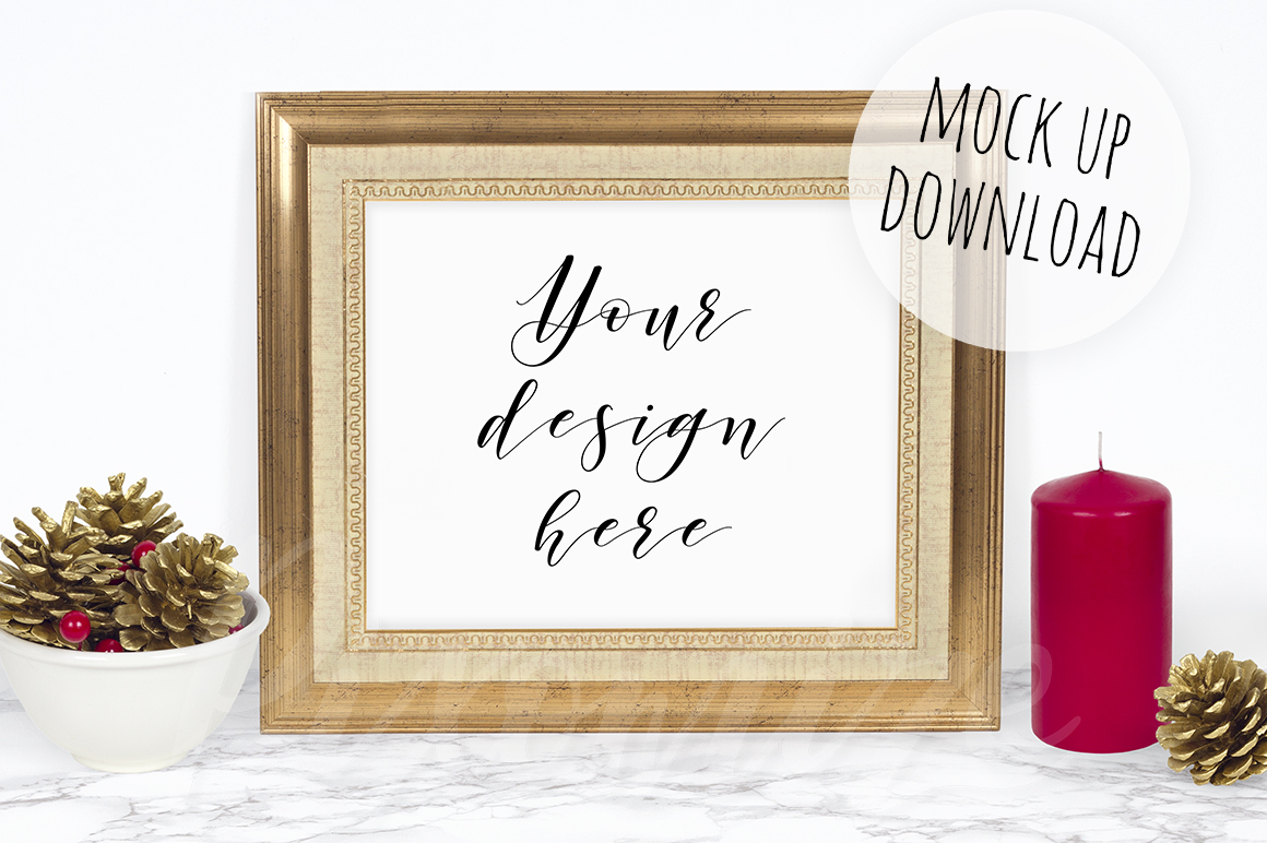 Christmas Frame Mockup Bundle (130873) | Mock Ups | Design Bundles