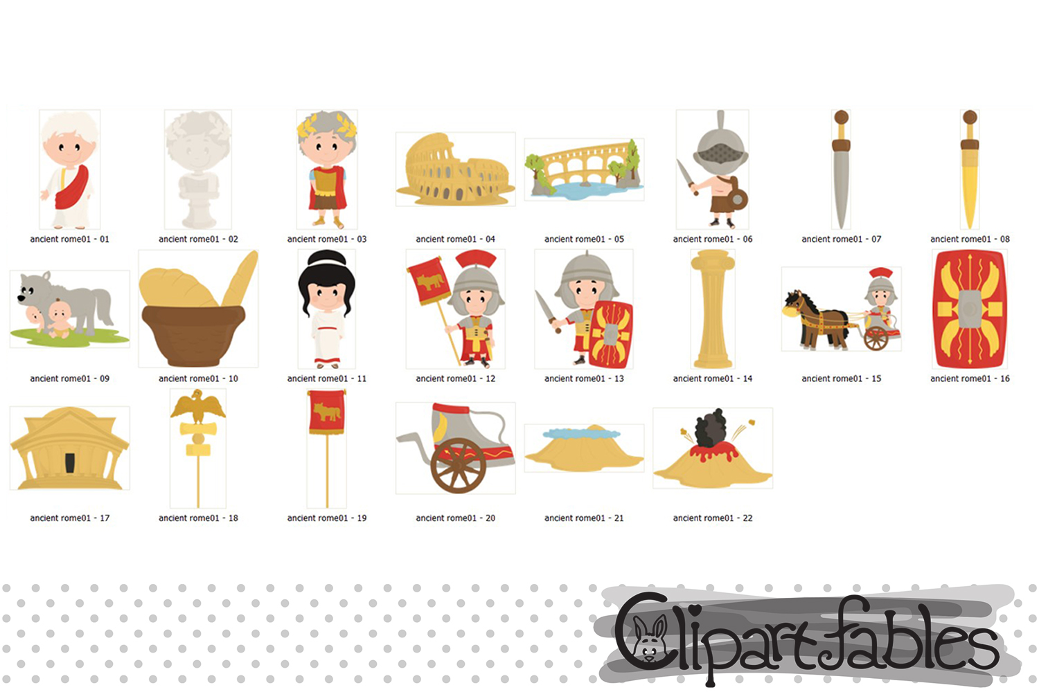 ANCIENT ROME clipart, Travel clip art, Roman empire art
