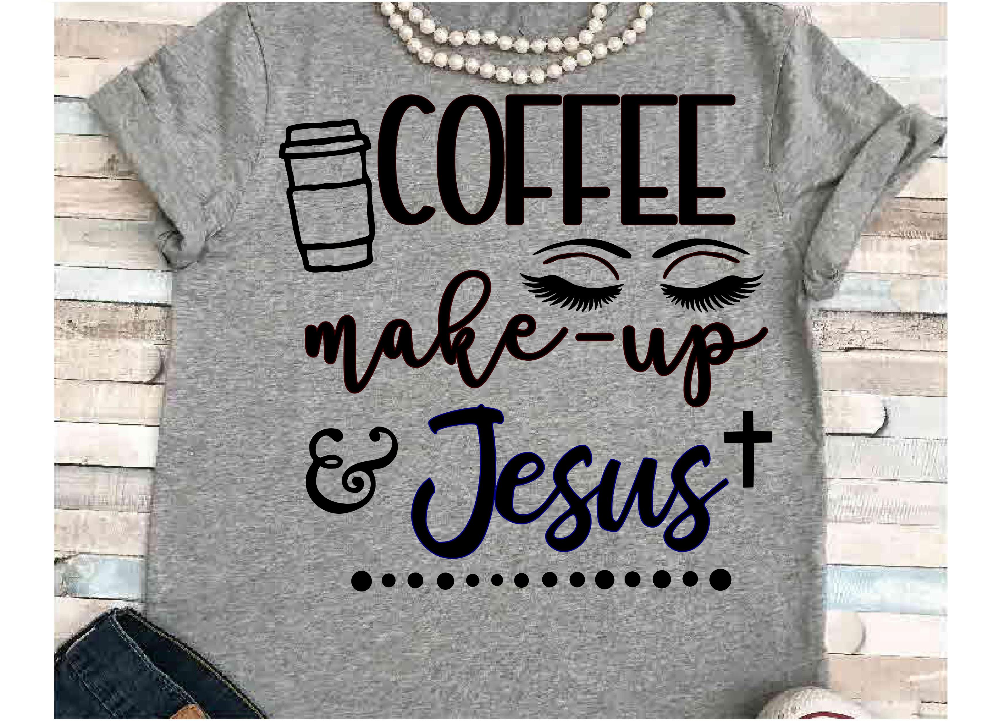 Download Coffee svg SVG DXF JPEG Silhouette Cameo Cricut makeup svg iron on Gym svg Workout shirt Coffee ...