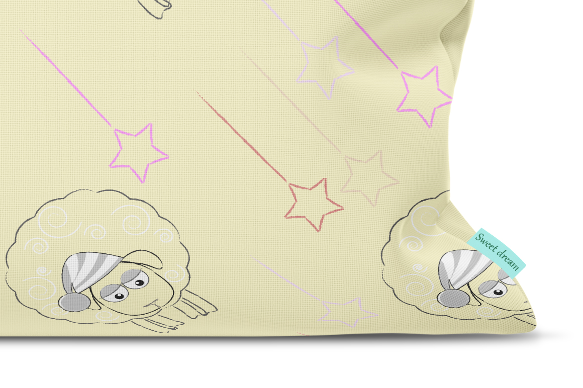 Download Lumbar pillow mockup. Front view. Product mockup.