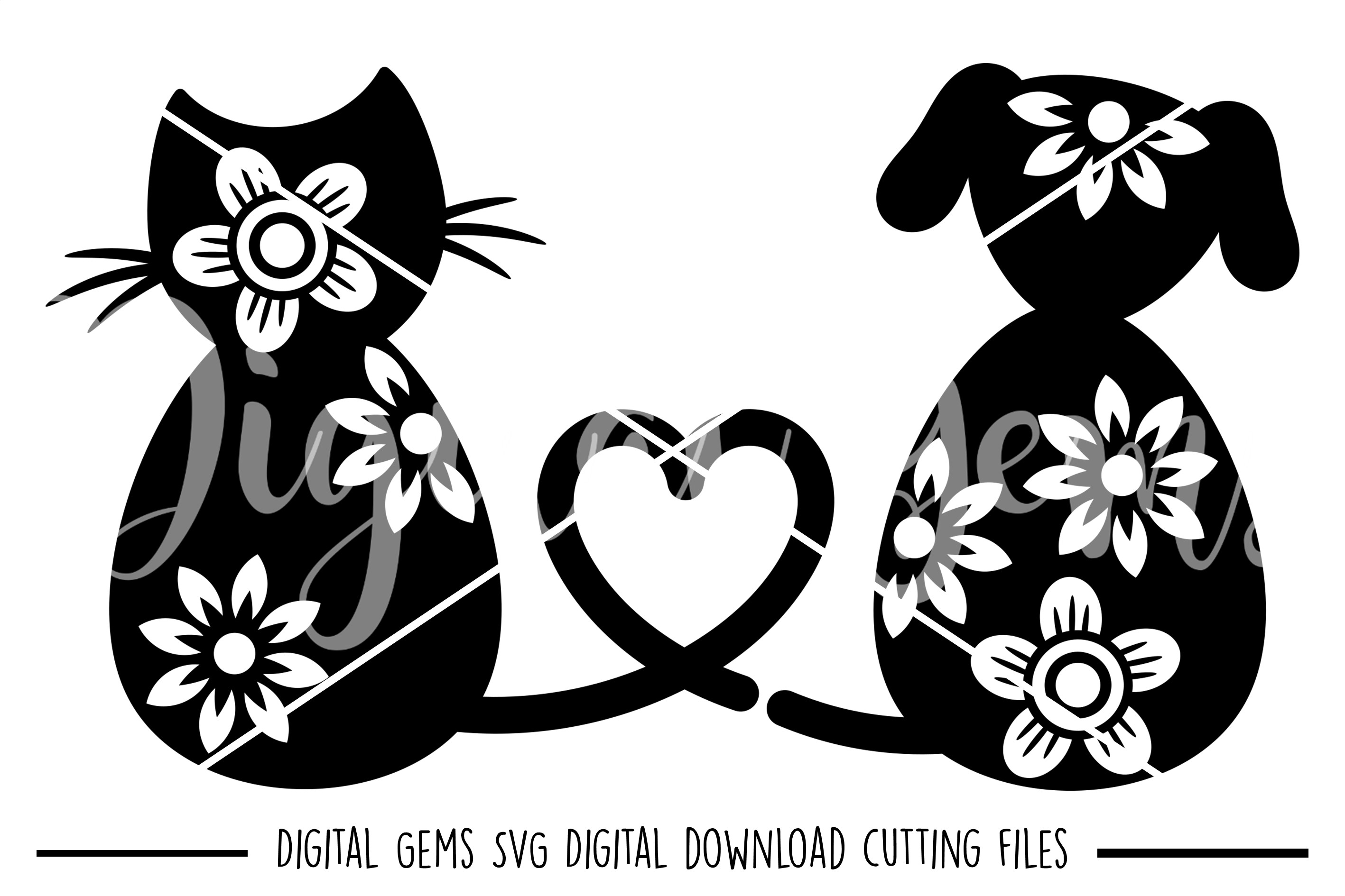 Download Cat and Dog lover SVG / PNG / EPS / DXF files (104141 ...