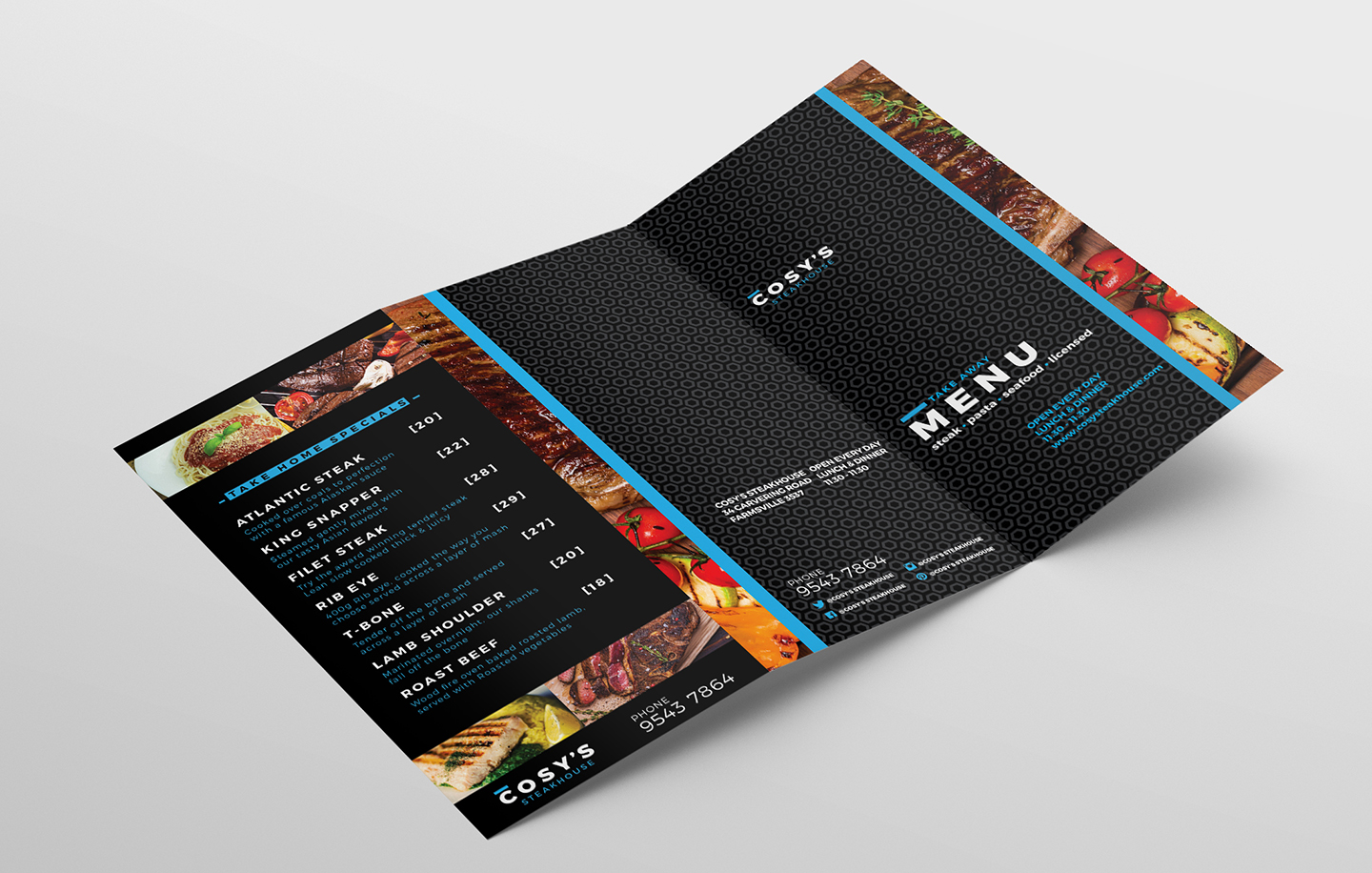 Trifold Restaurant Menu Template (260886) Brochures Design Bundles