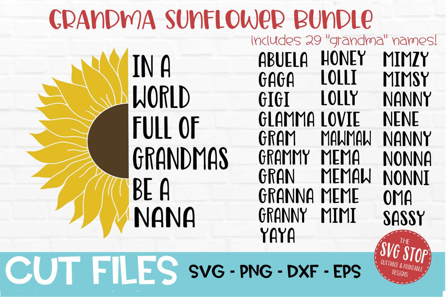 Free Free Sunflower Grandma Svg 119 SVG PNG EPS DXF File