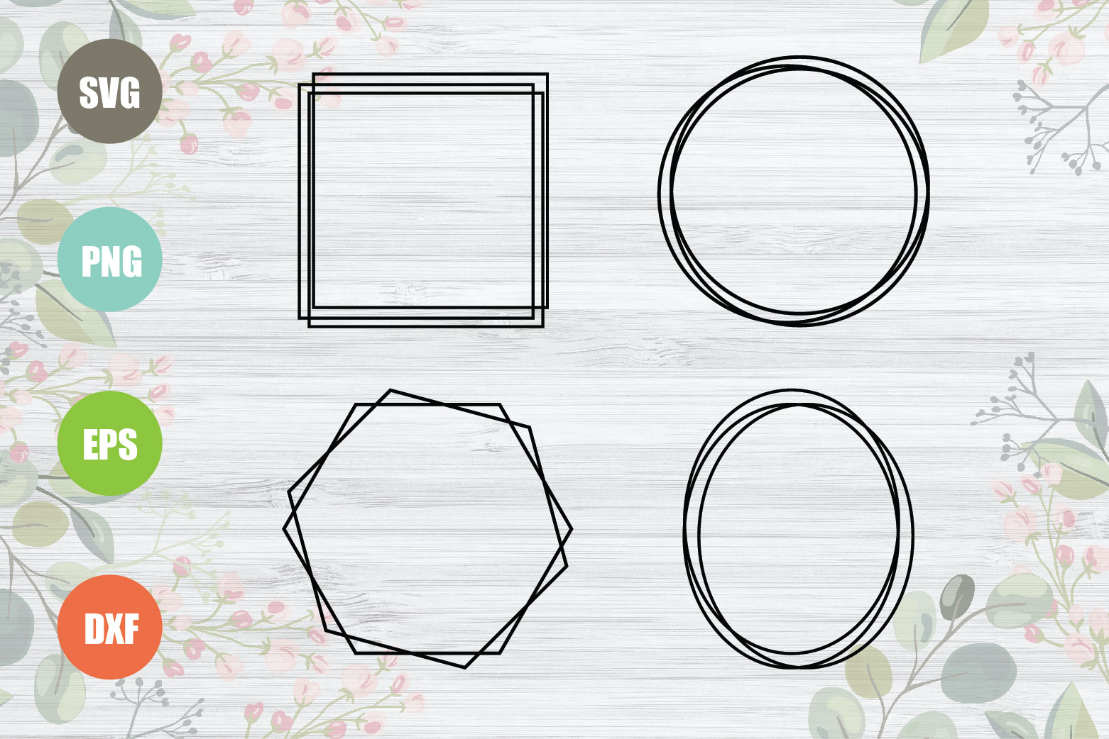 Geometric Frames SVG Bundle