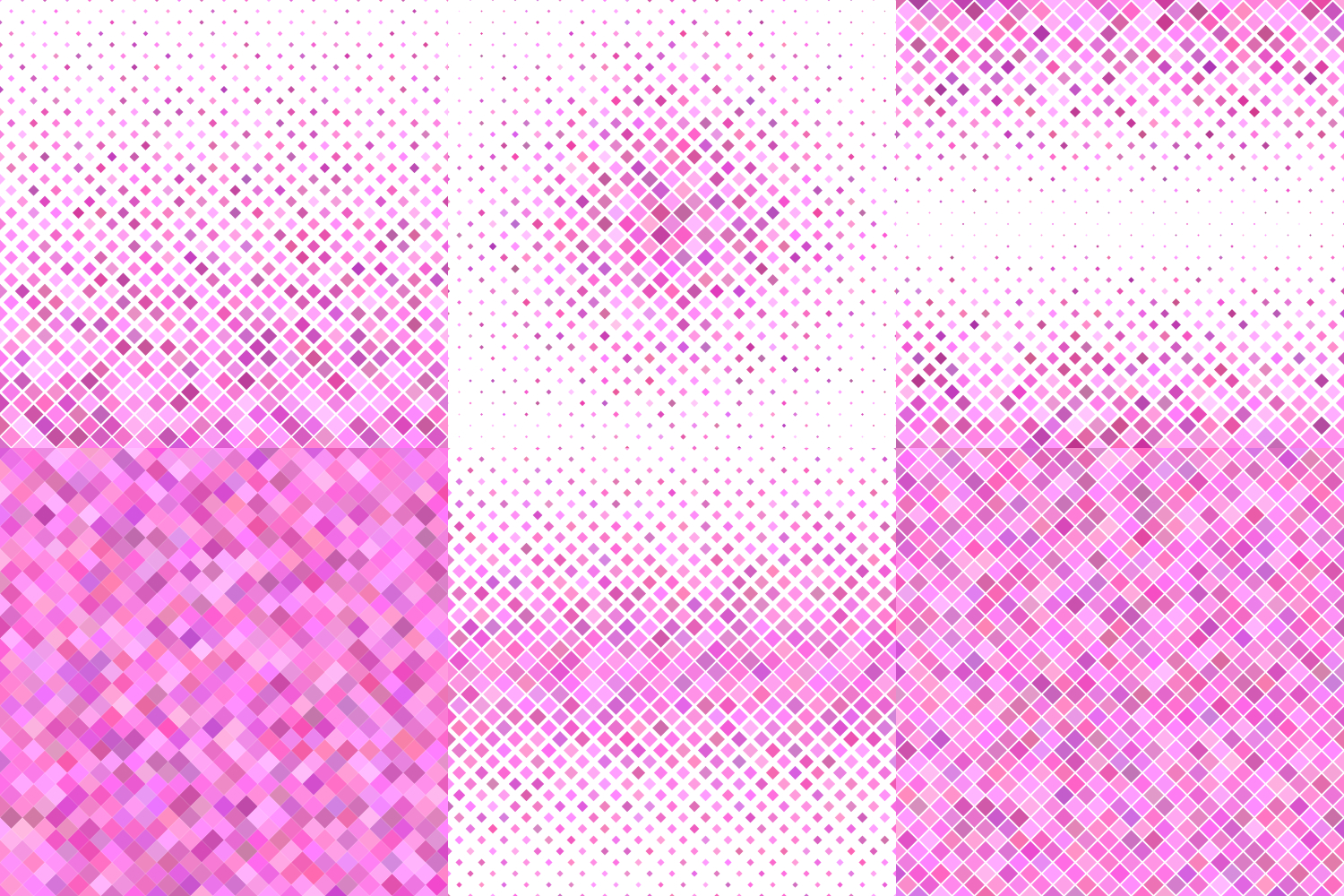 24 Pink Square Patterns Ai Eps 5000x5000