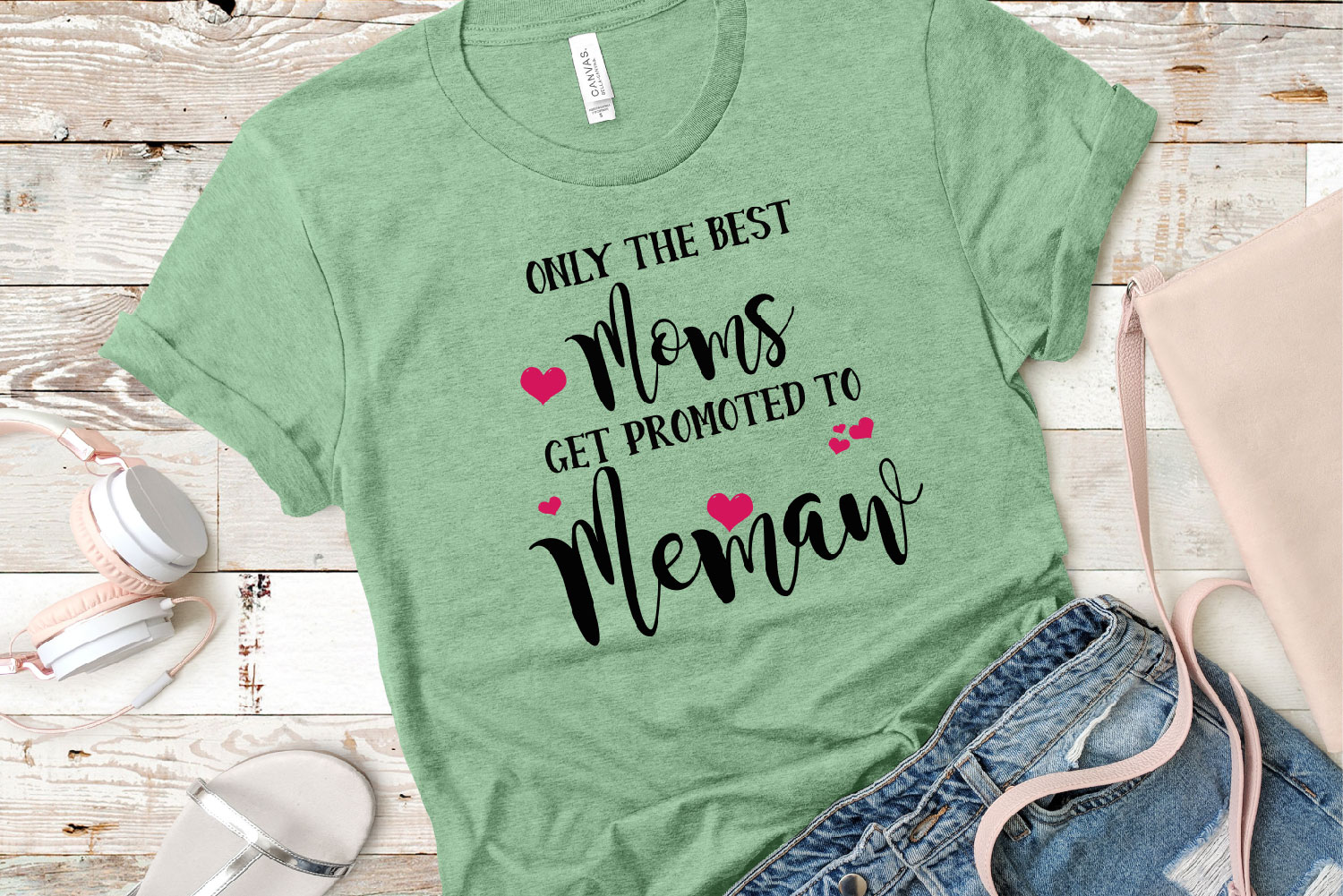 Only The Best Moms Get Promoted To Memaw SVG, Grandma SVG