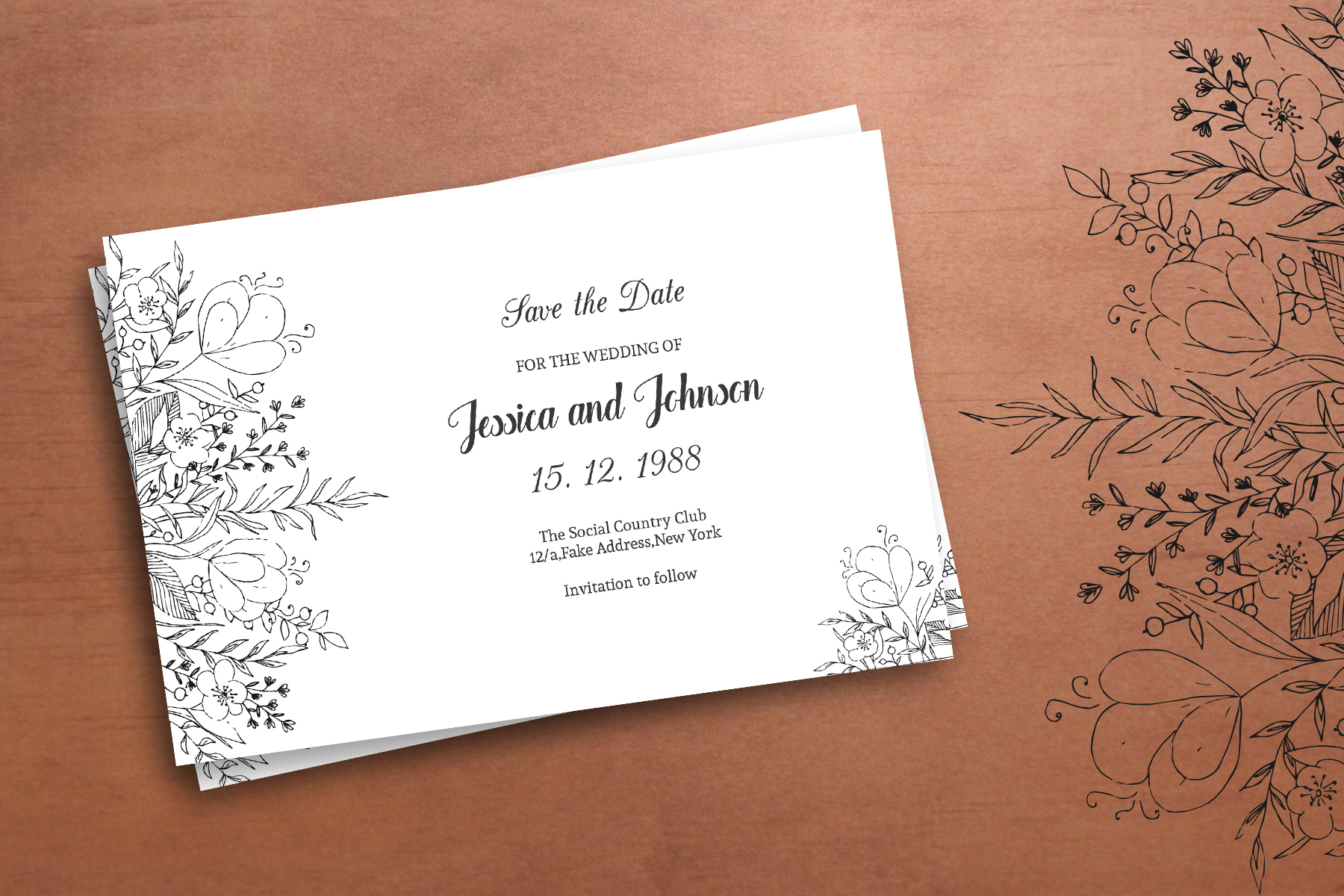 Printable Free Save The Date Wedding Templates