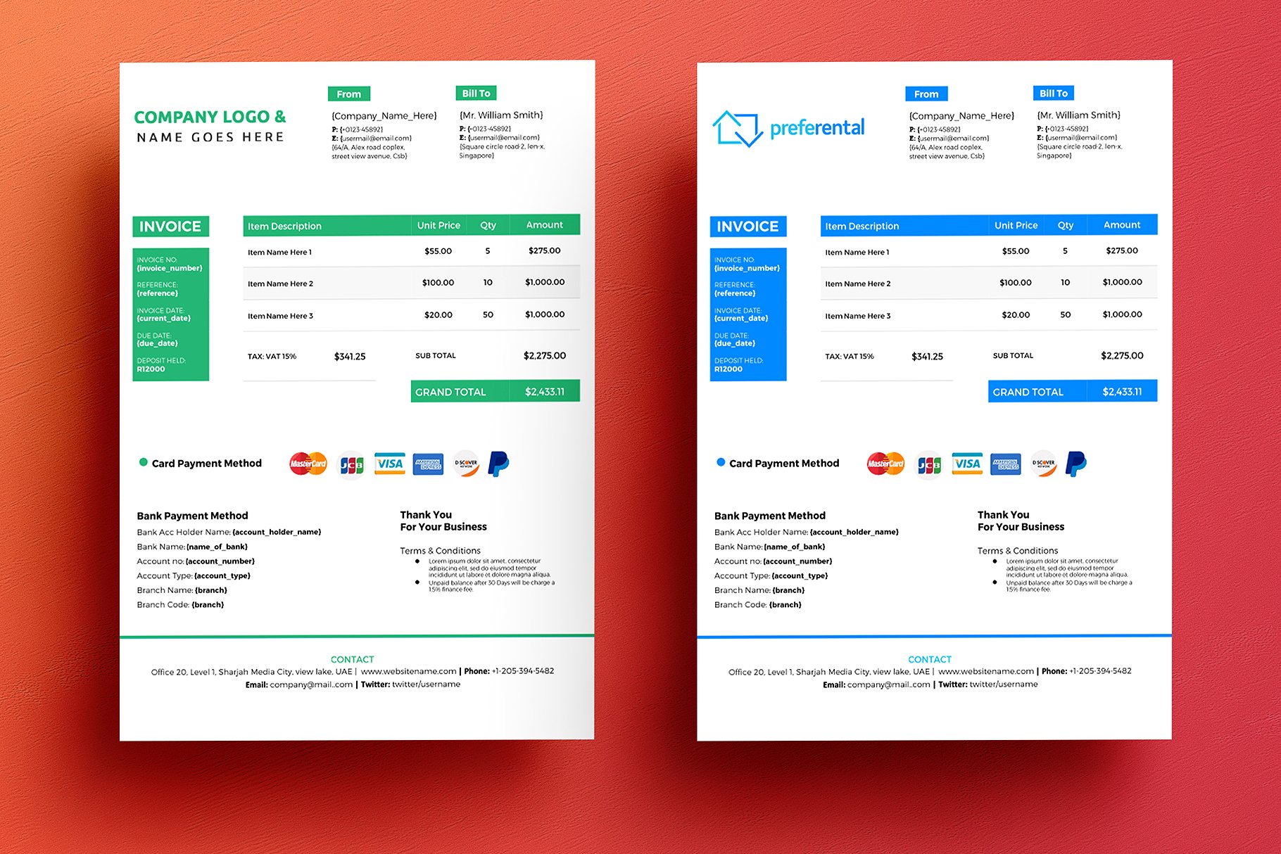 Word Google Docs Invoice Template