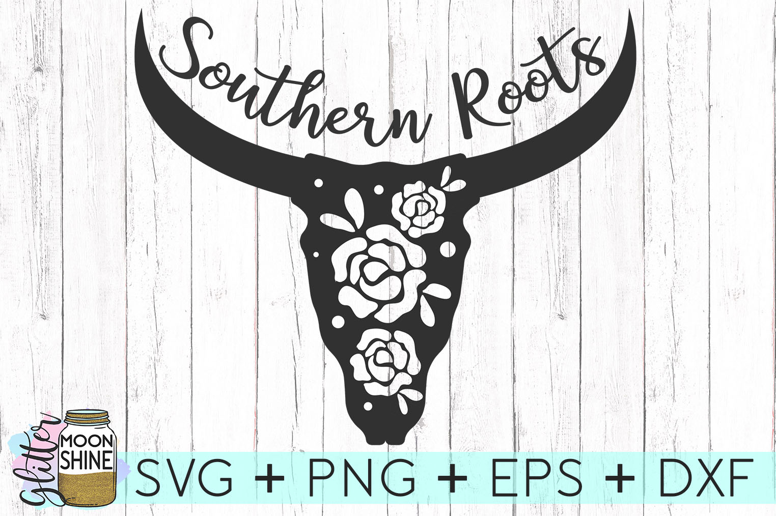 Download Southern Roots Longhorn SVG DXF PNG EPS Cutting Files