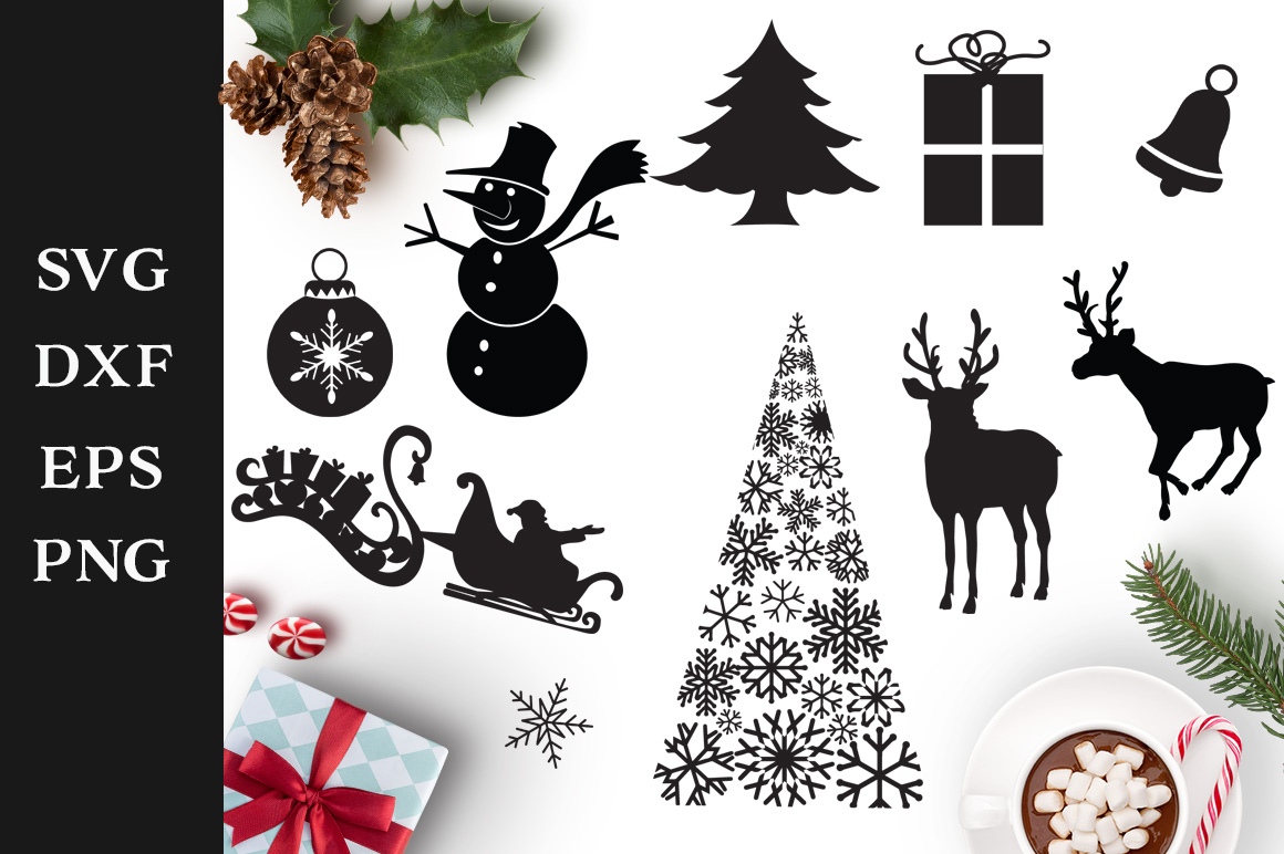 Download Christmas Shapes SVG Cut Files Pack