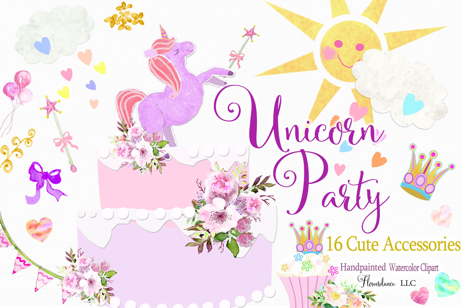 Colorful Unicorn Clipart Png