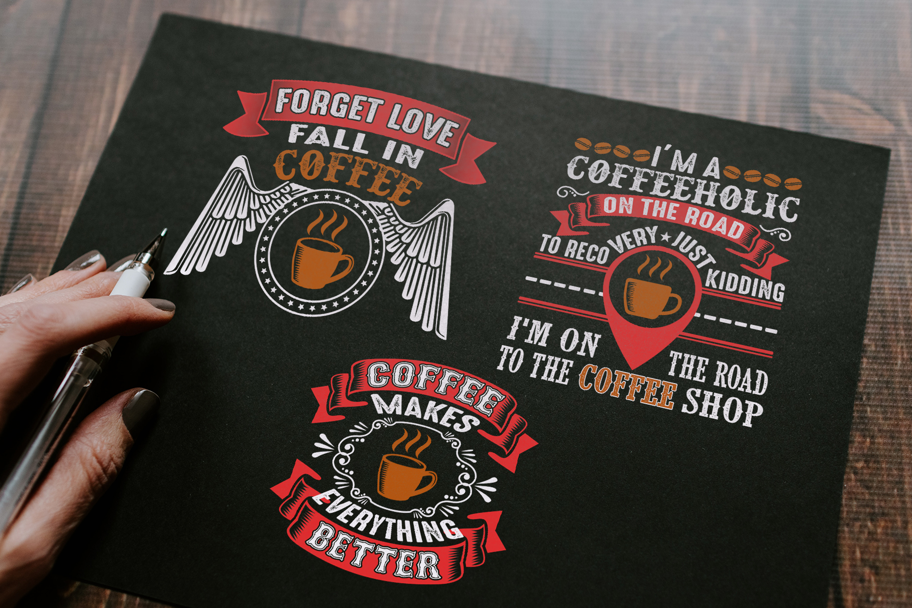 Download Coffee Quotes SVG Cutting Vol 4