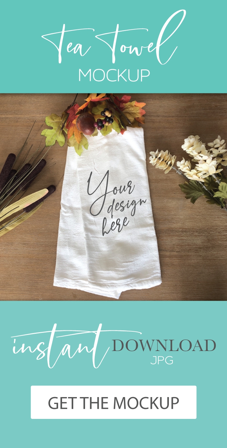 Download Tea Flour Sack Towel Fall Mockup (300737) | Seasonal ...