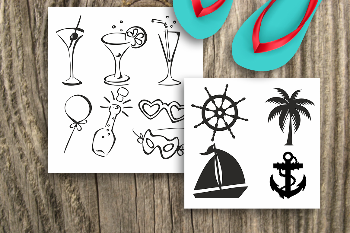 Download Summer SVG Bundle, Super SALE, Summer Design Bundle, 10 sets with 47 designs Ai, Eps, Dxf, Dwg, Cdr