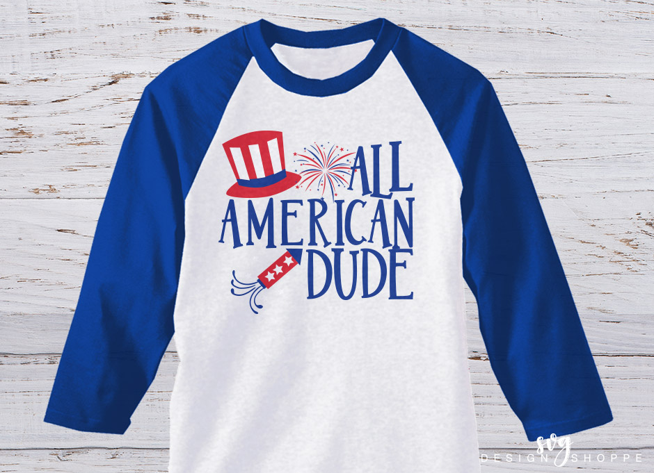 Download All American Dude, SVG, EPS, DXF, PNG, USA SVG (102523 ...