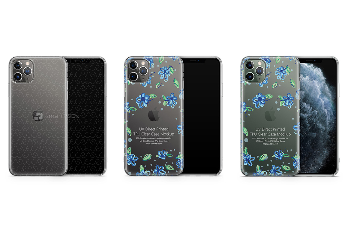 iPhone 11 Pro Max 2019 TPU Clear Case Mockup