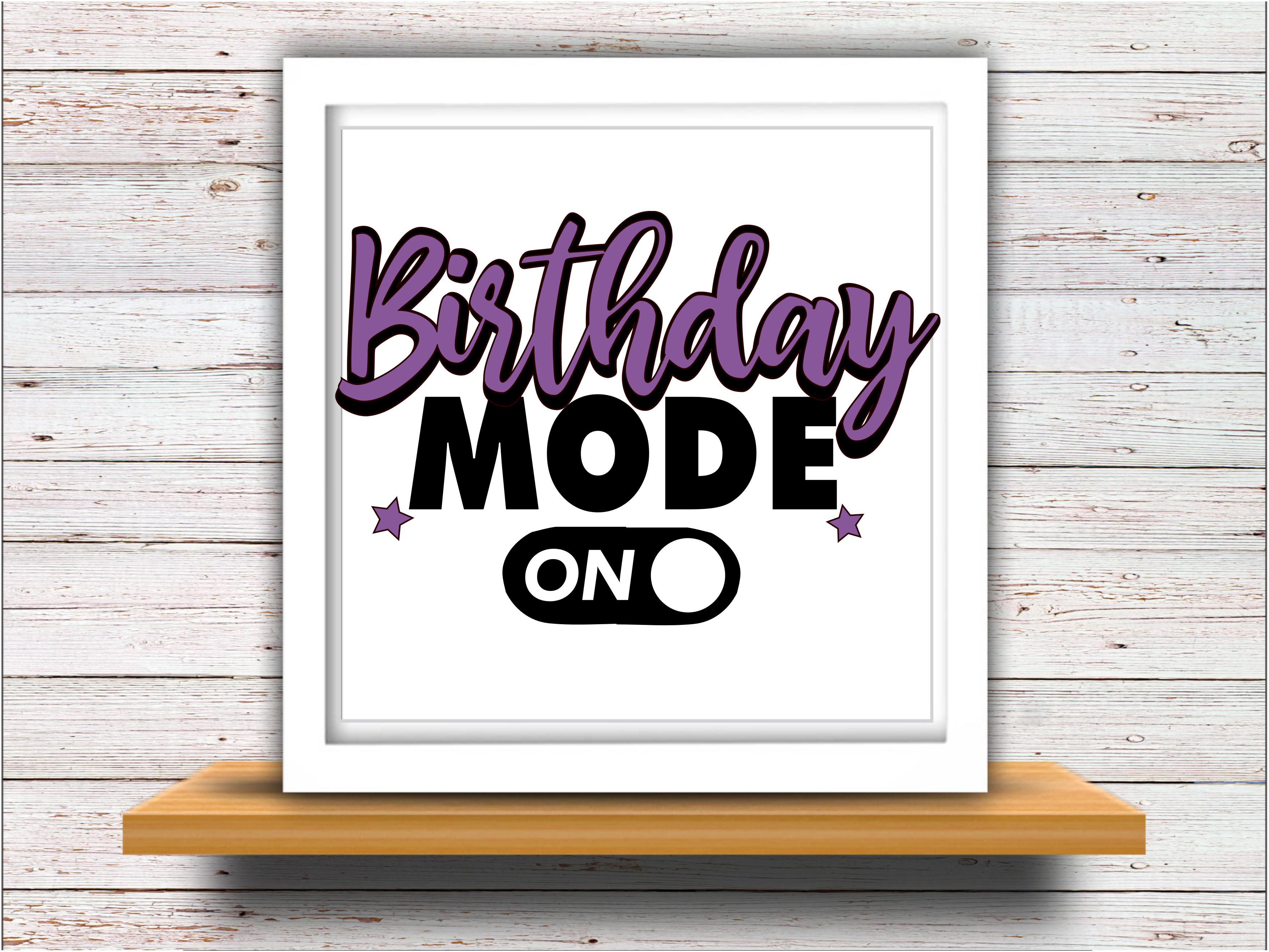 Download Birthday svg SVG DXF JPEG Silhouette Cameo Cricut birthday girl svg iron on birthday mode svg ...