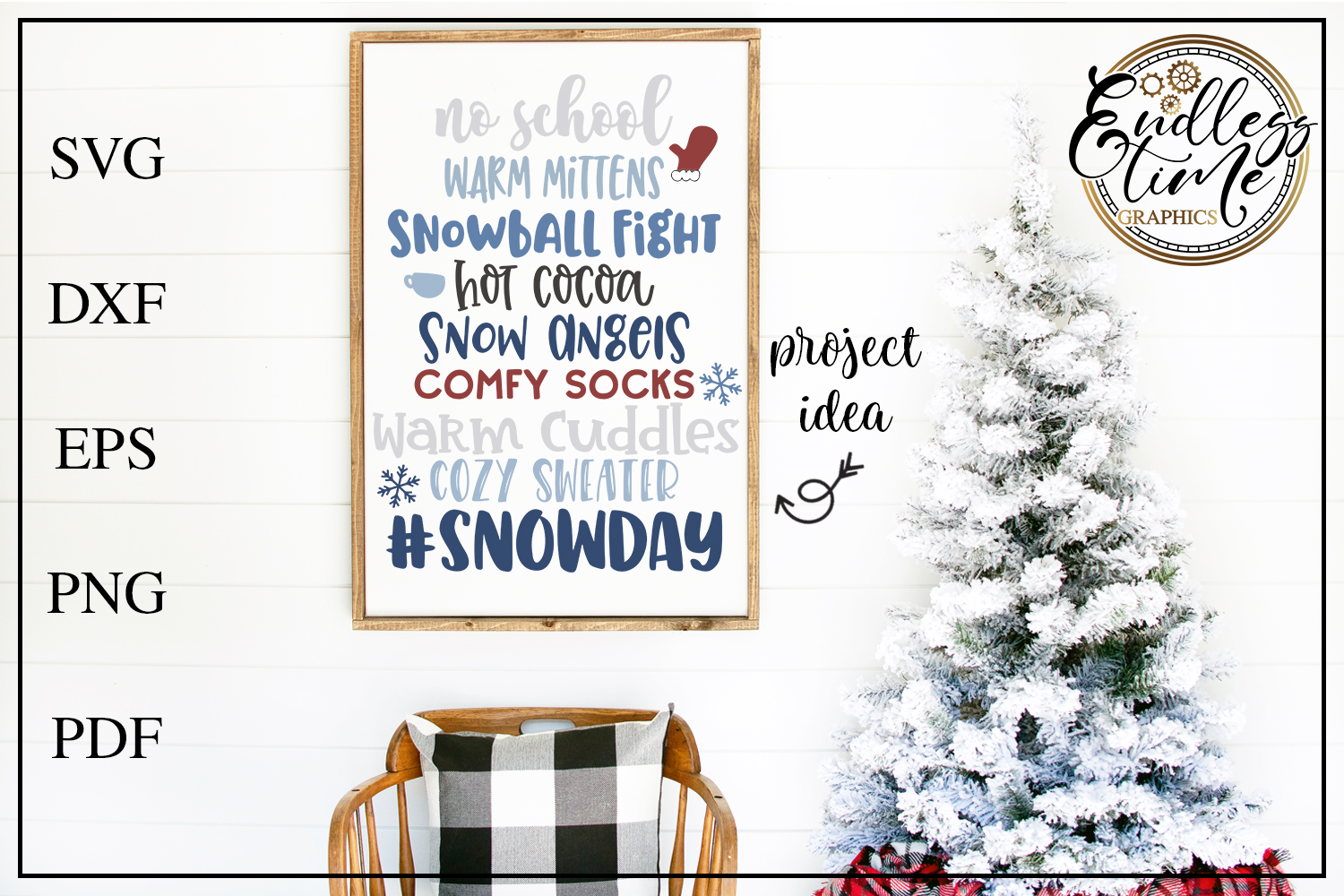 Download Snow Day Word Collage - A #SNOWDAY SVG Cut File