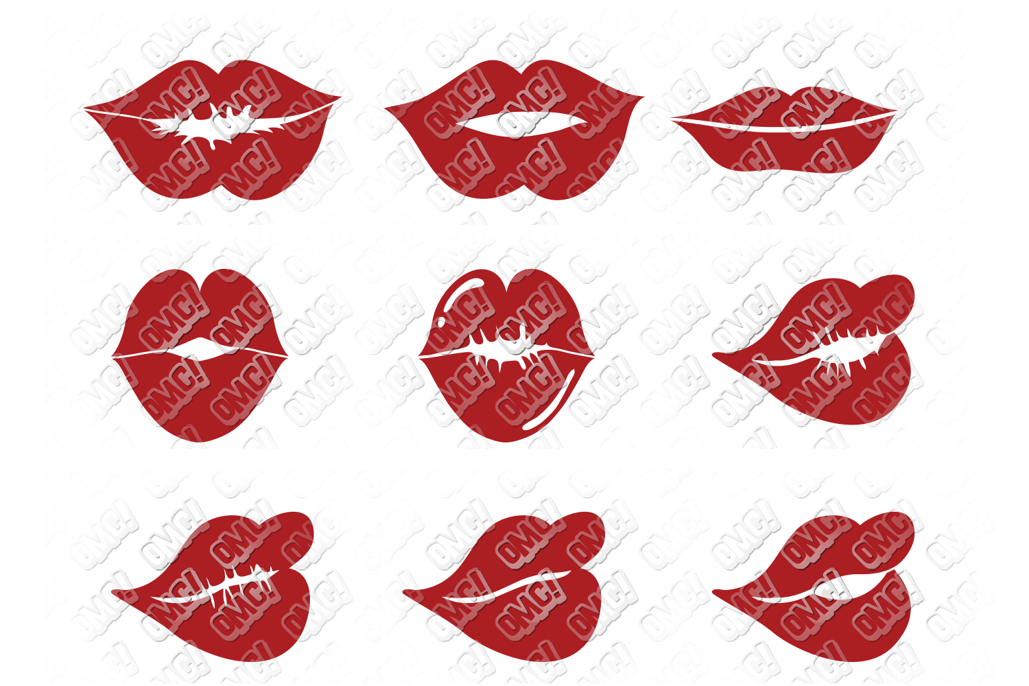 Download Lips SVG Bundle (96305) | Cut Files | Design Bundles