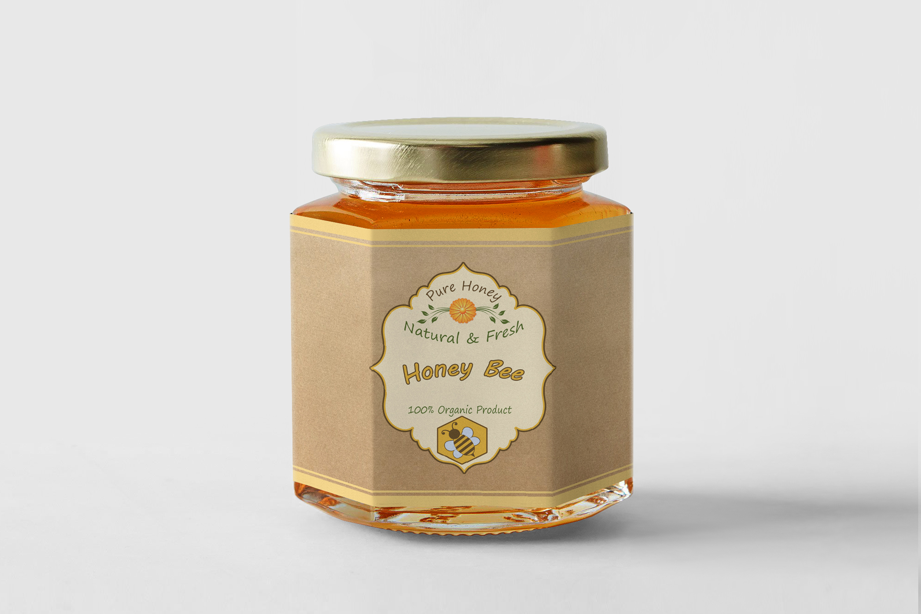 40 Honey Jar Labels PNG