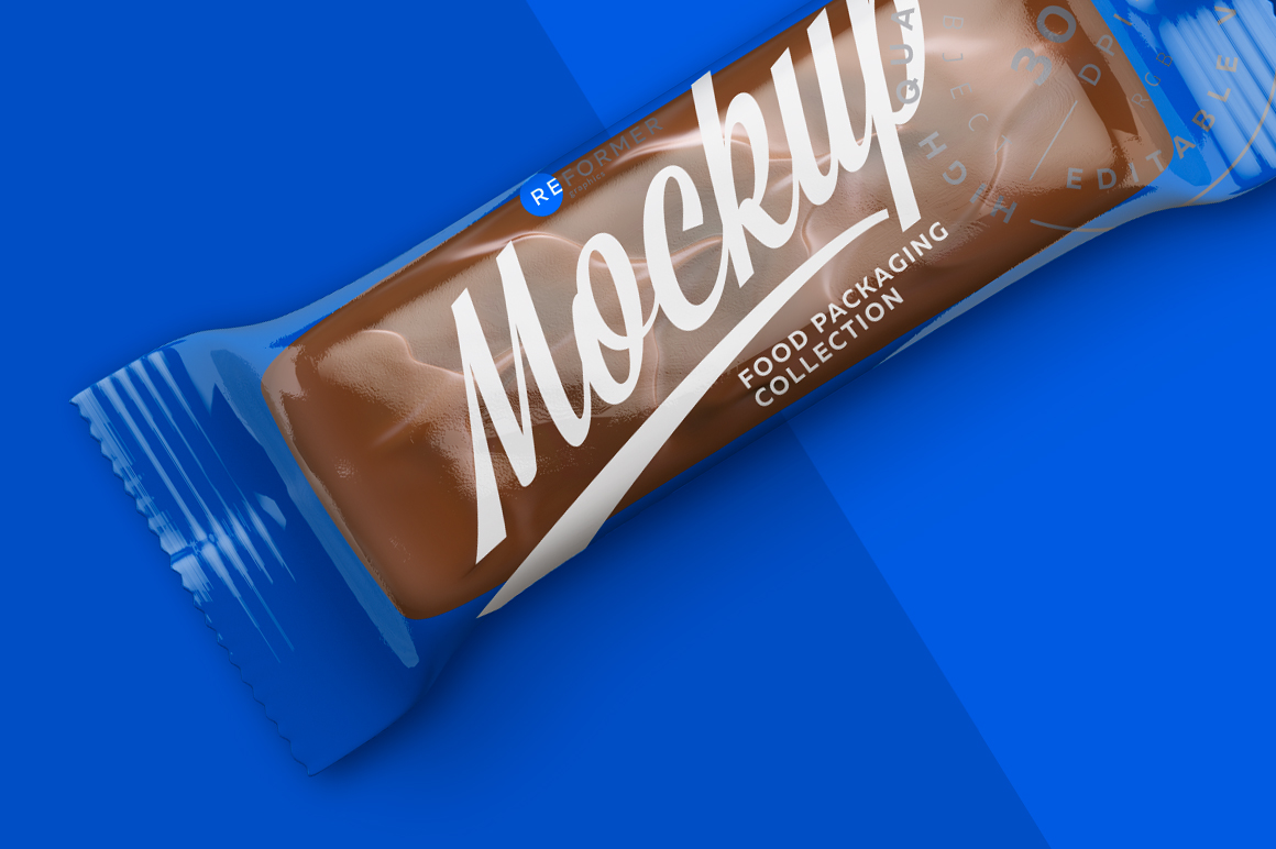 Download Transparent Chocolate Bar Mockup 50g