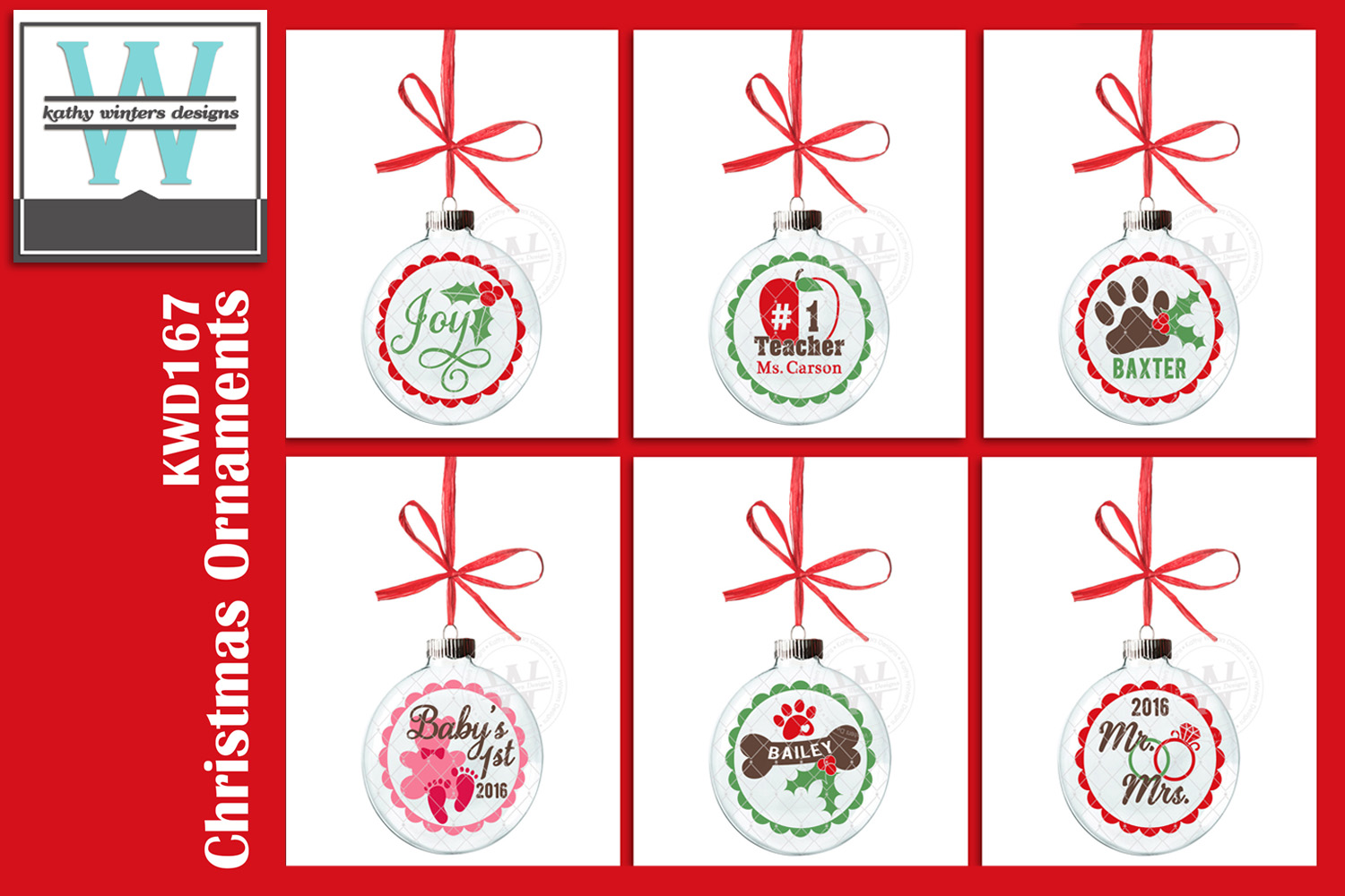 Download BUNDLE Christmas SVG - Ornament Designs KWDB019