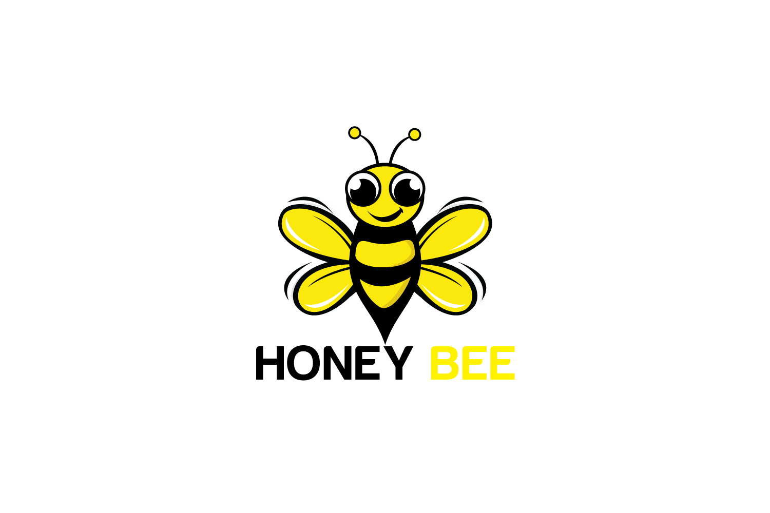 Download Honey bee mascot character vector logo design.