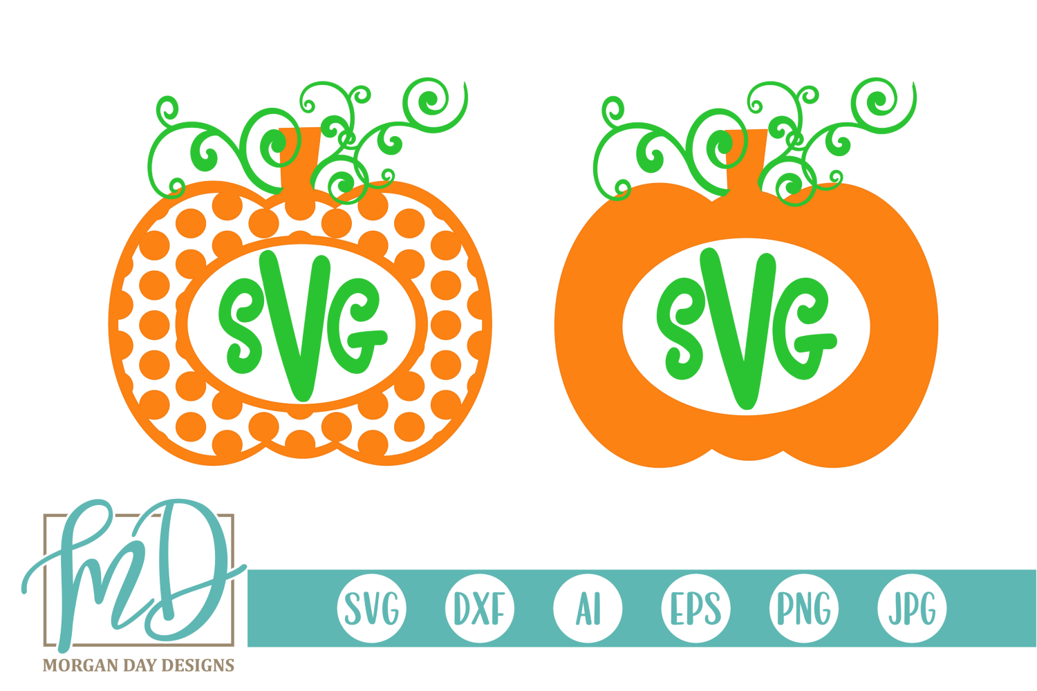 Halloween - Fall - Thanksgiving - Pumpkin Monogram SVG ...
