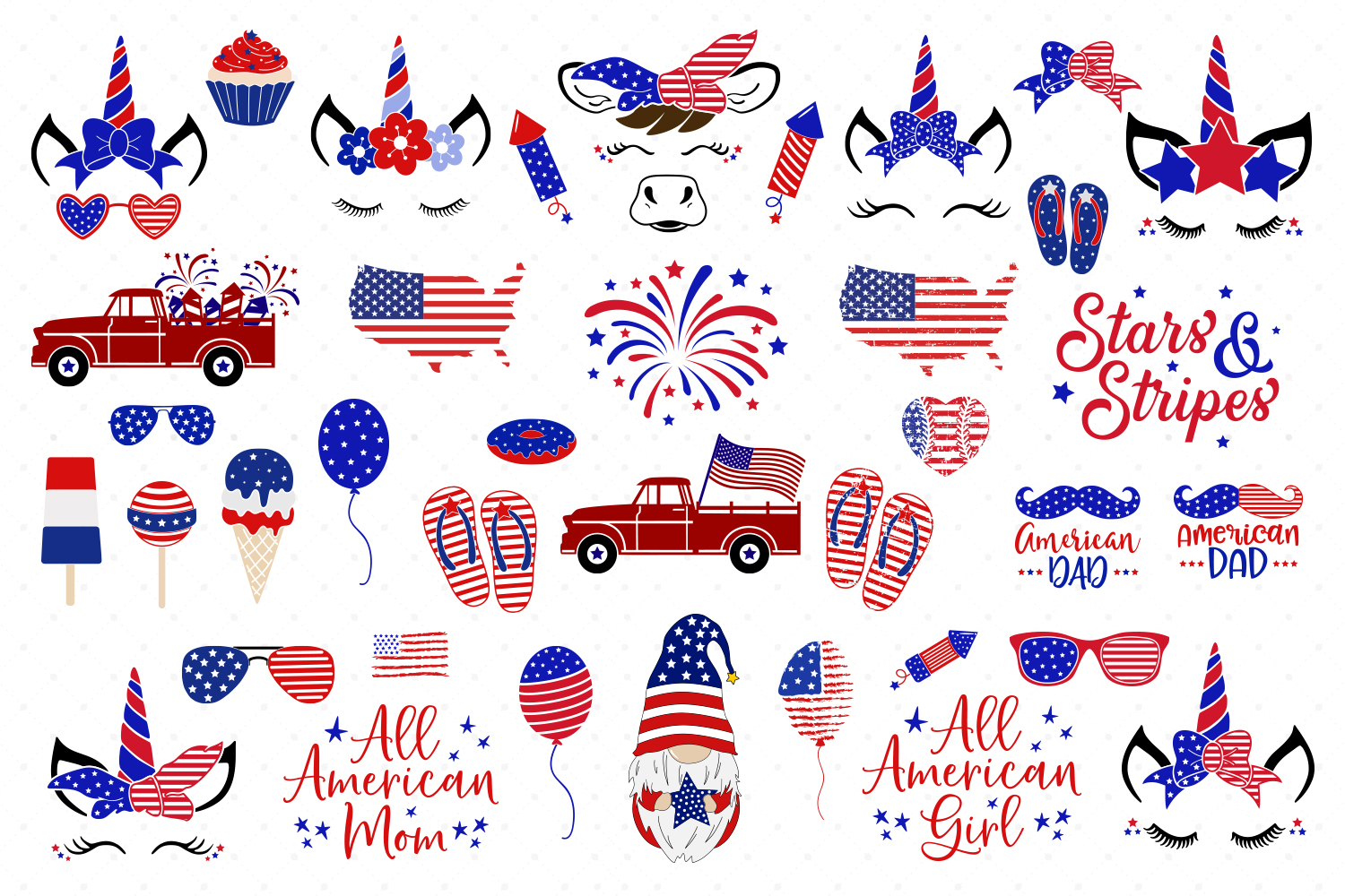 Download 4th of July Bundle SVG Cut Files