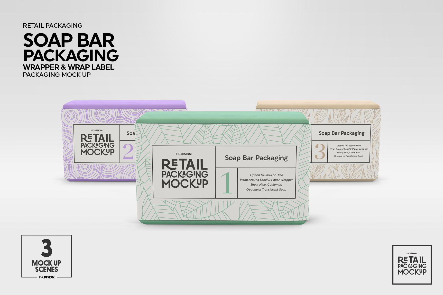 Download Retail Soap Bar Packaging Mockup