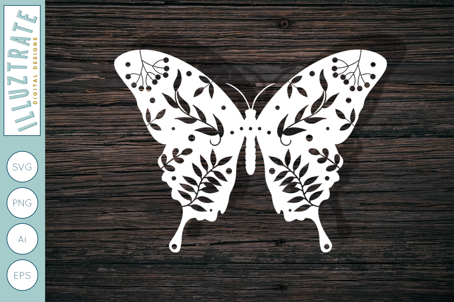 Download Floral Butterfly Bundle | Clipart | Butterfly SVG Cut Files