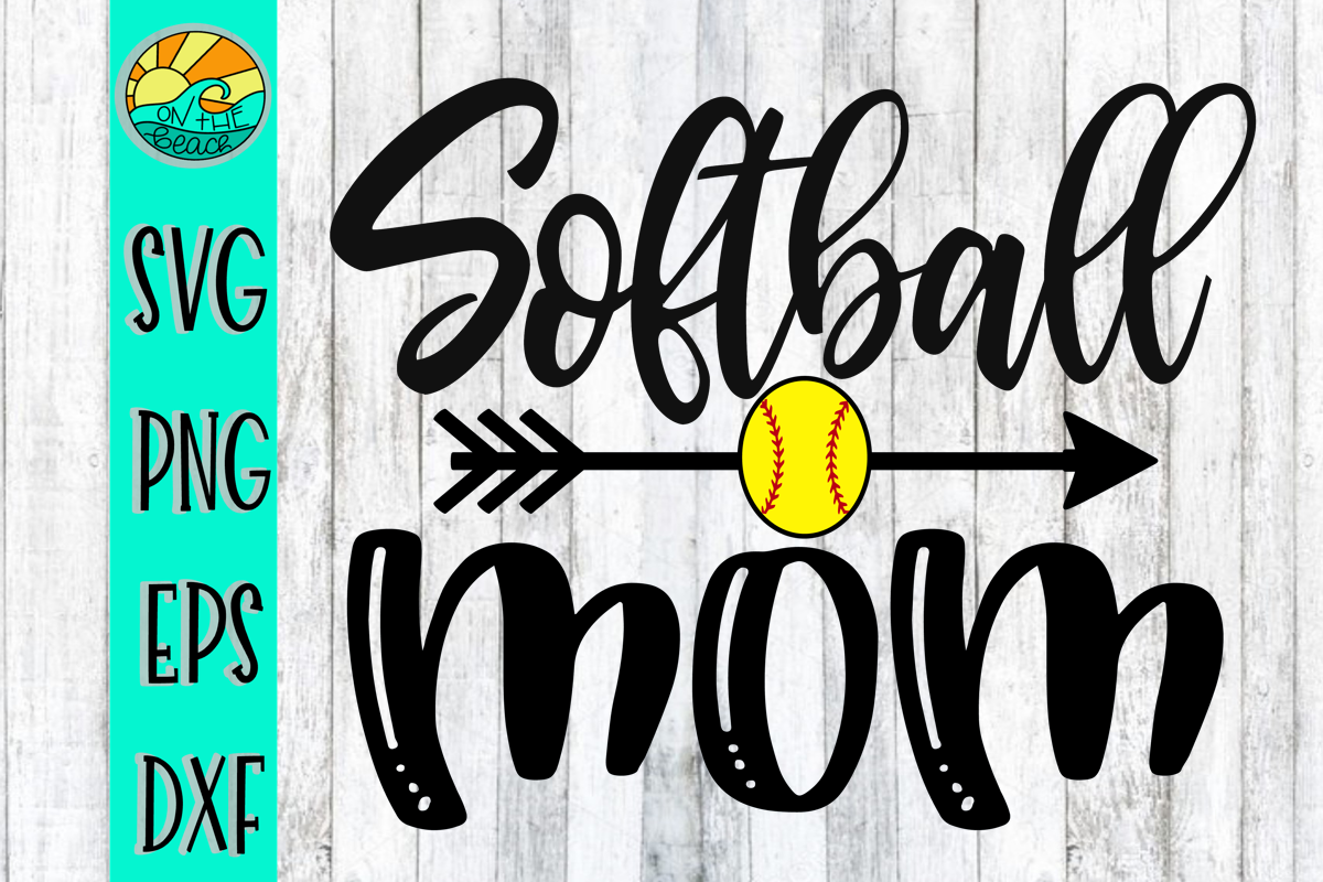 Softball Mom - Arrow - SVG - DXF - EPS - PNG (234238) | SVGs | Design