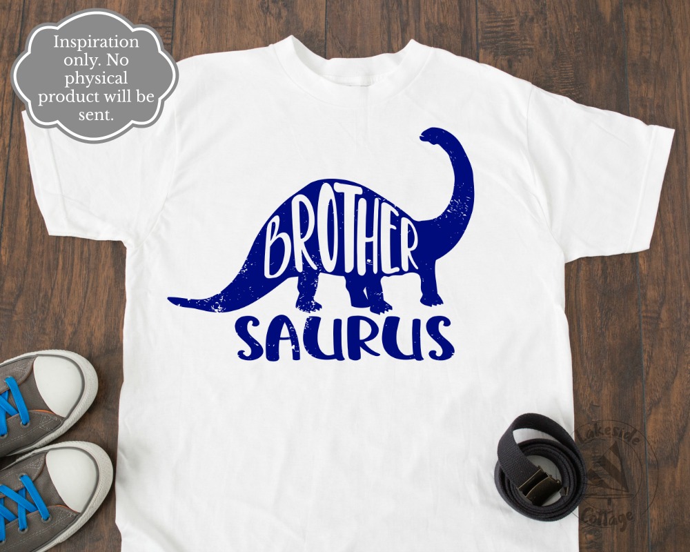 Brothersaurus Svg - Dinosaur Baby Brother Svg