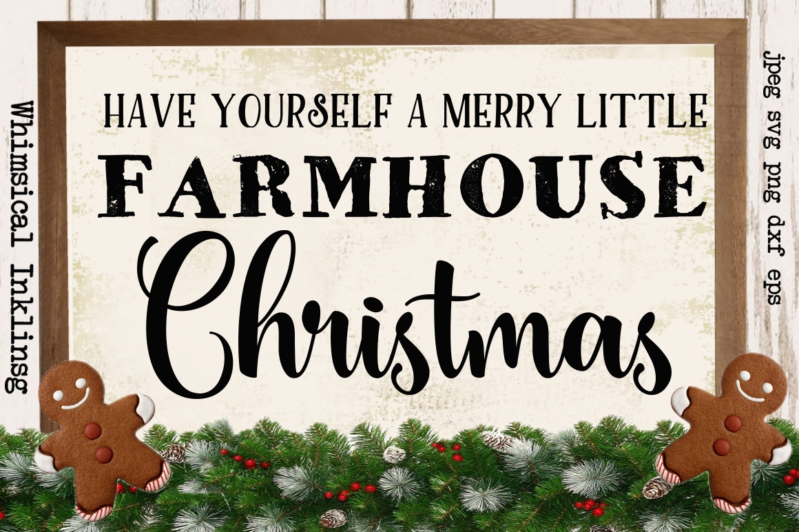 Download Merry Little Farmhouse Christmas SVG