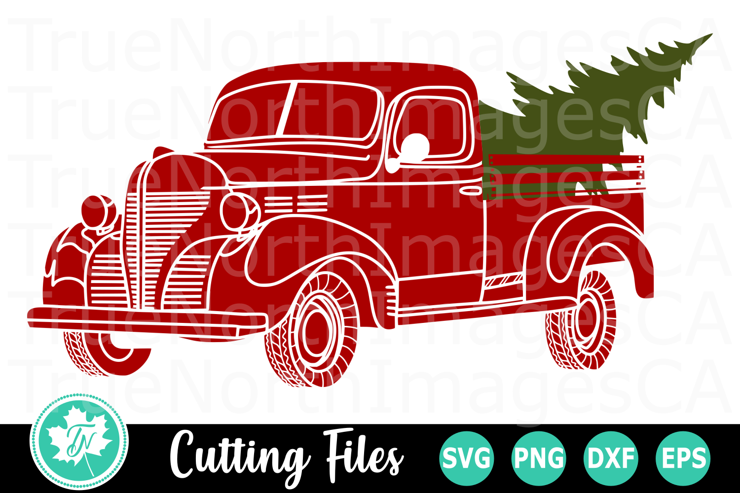 Download Christmas Truck Silhouette - A Christmas SVG Cut File