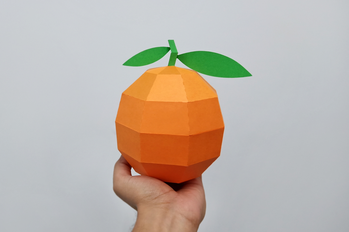 DIY Papercraft Orange,Papercraft fruit,Paper toy,Party decor (278485 ...