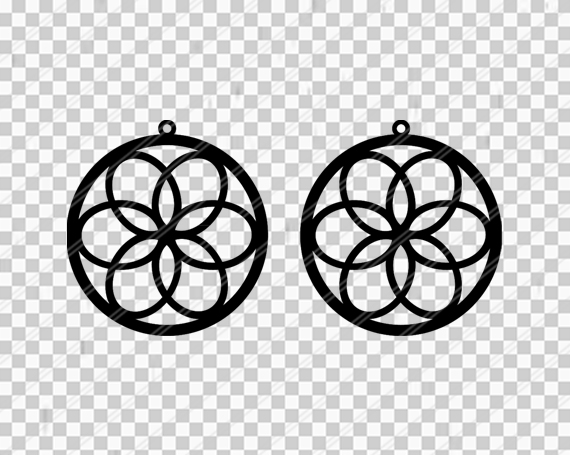 Floral earrings svg,Abstract earrings,Jewelry svg,cricut,dxf (94592
