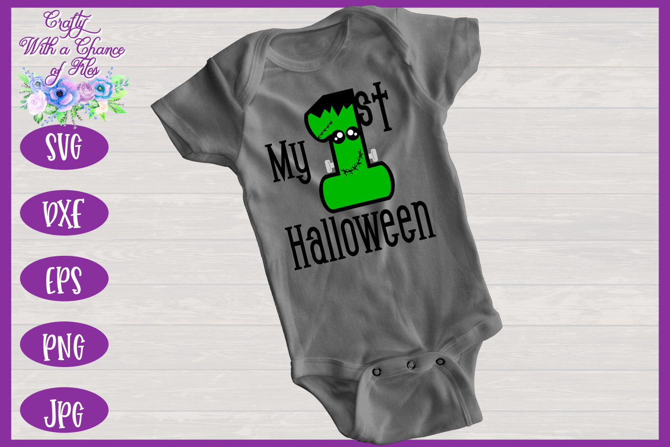 Download Halloween SVG | My 1st Halloween SVG | Baby Frankenstein ...