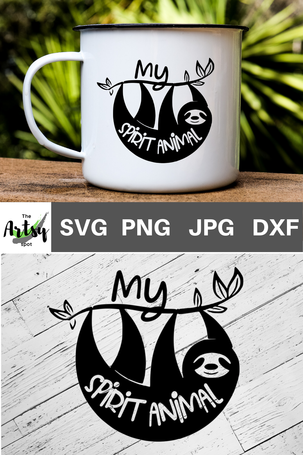 My Spirit Animal svg CUT FILE, Sloth svg cute funny Sloth (131270