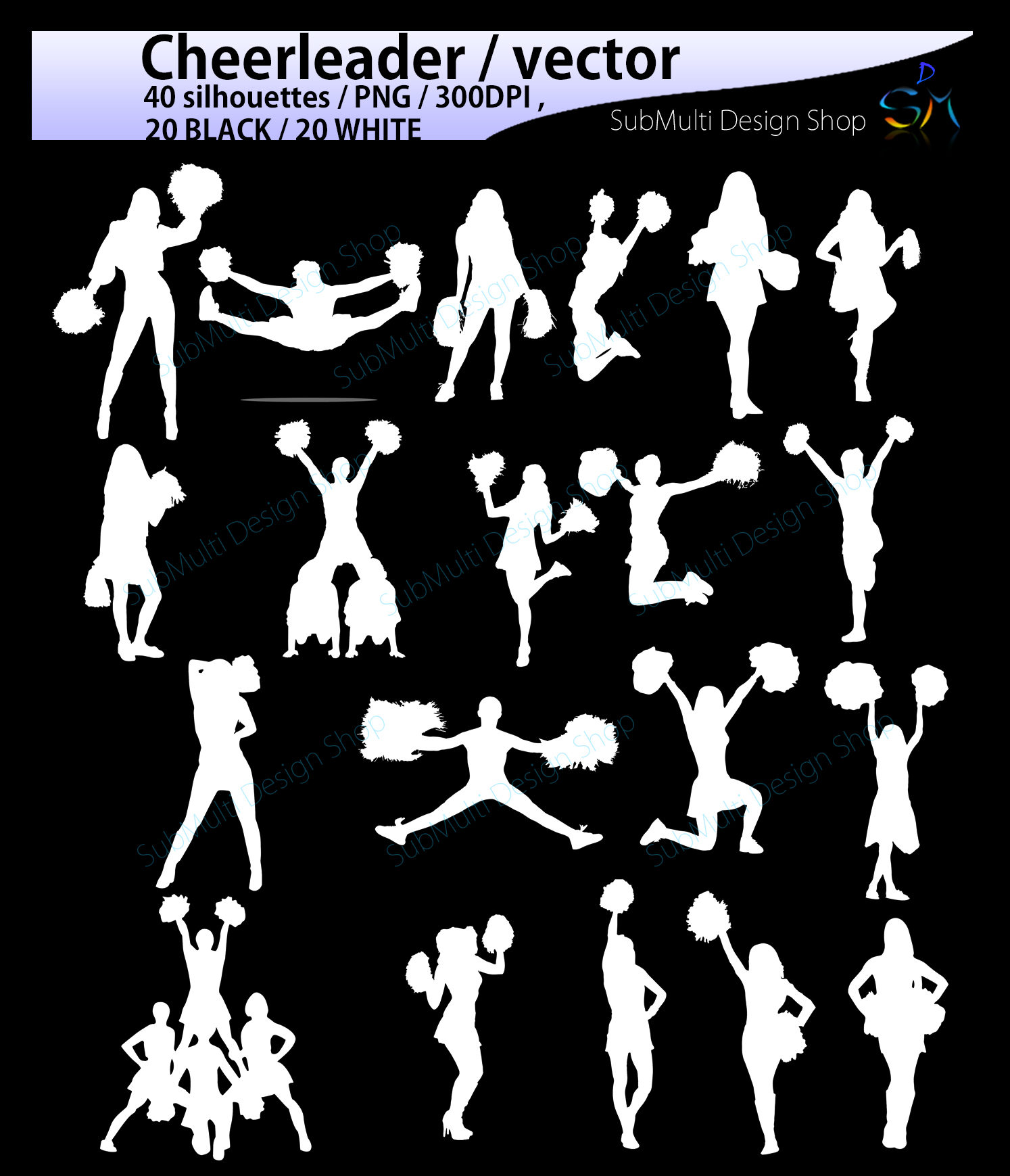 Download Cheerleaders SVG cut files / Cheerleader silhouette ...
