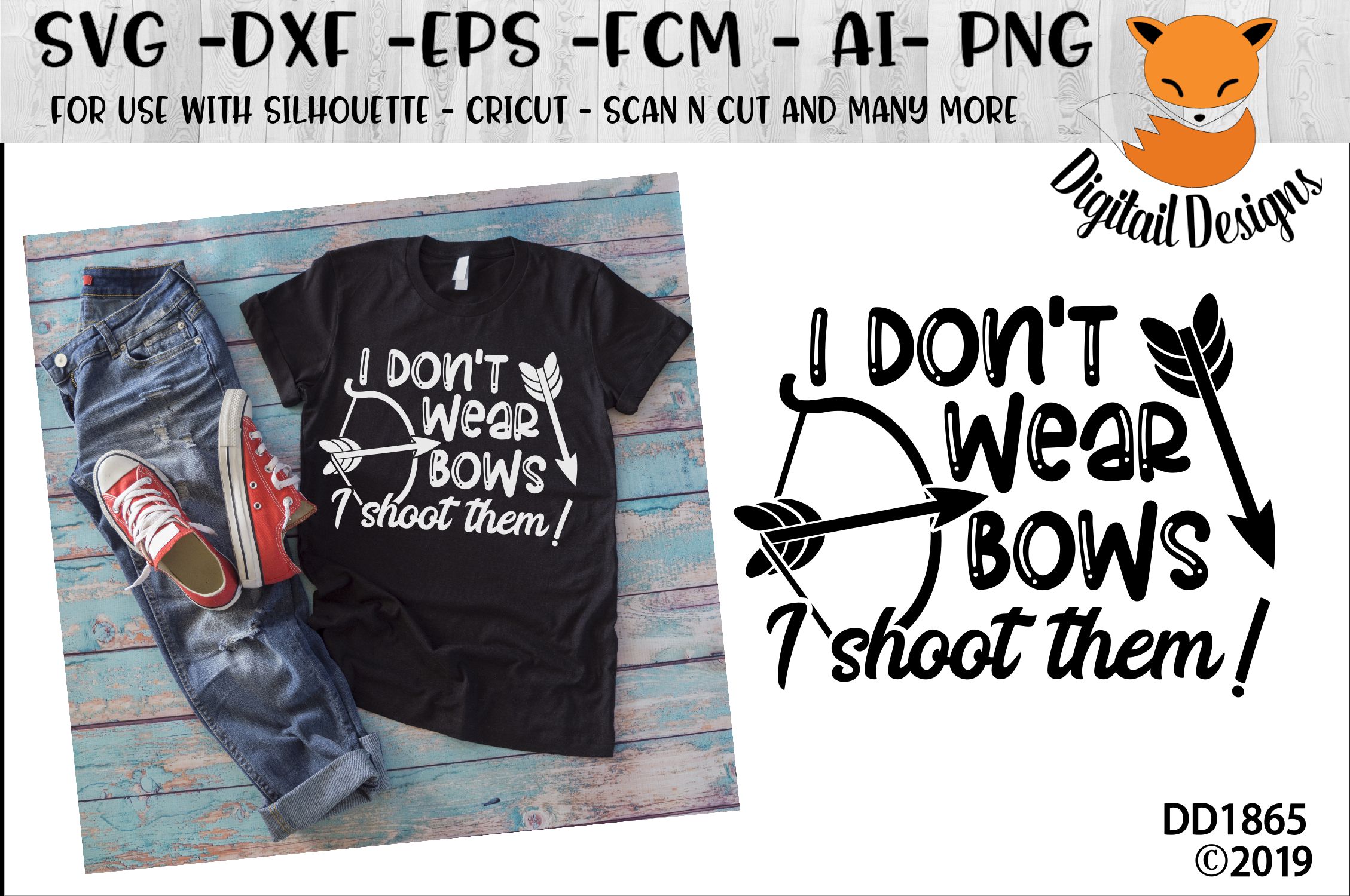 I Don't Wear Bows I Shoot Them Archery SVG