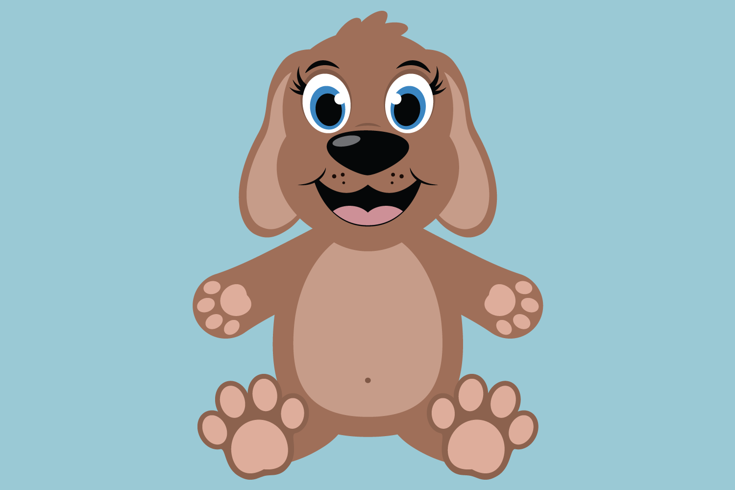 Cute Dog SVG Cut Files, PNG dog clipart, happy puppy face