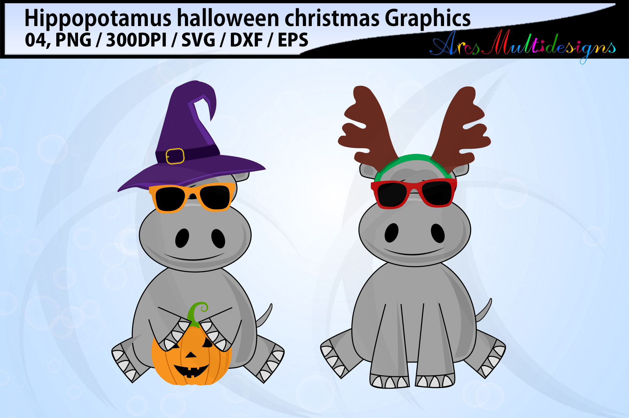 Download hippopotamus halloween svg / hippopotamus christmas svg
