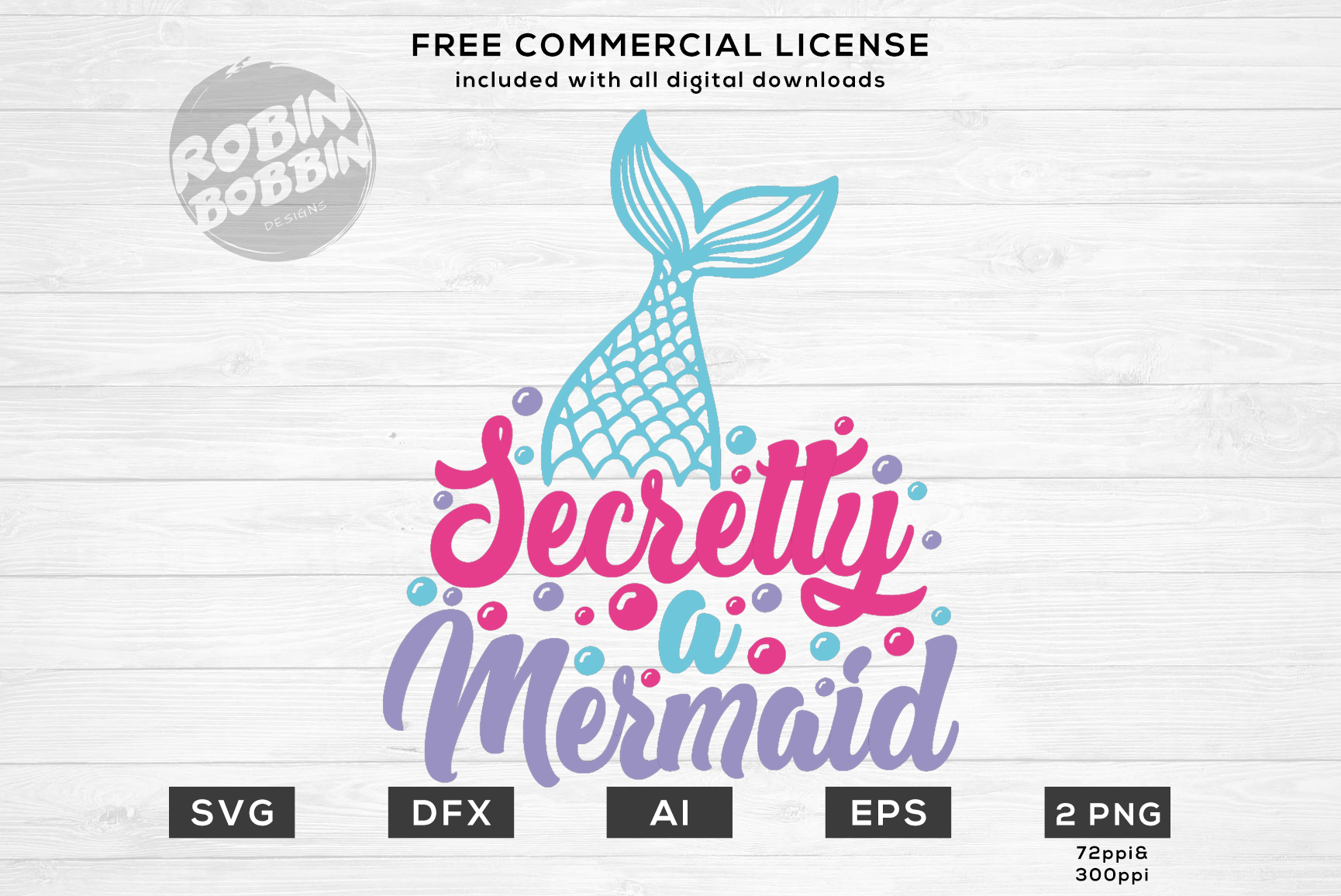 Secretly a Mermaid SVG Design for T-Shirt, Hoodies (145858) | Cut Files