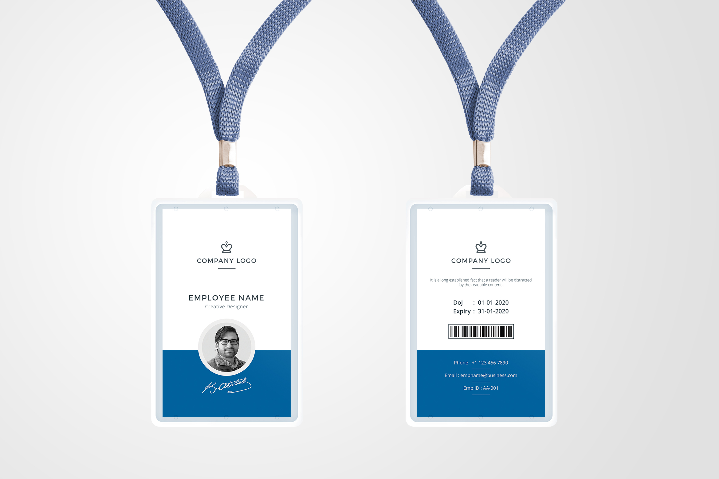 id card templates free download