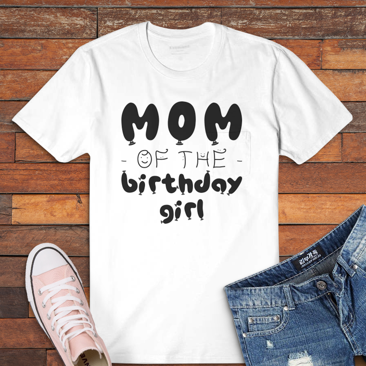 Download Birthday T-Shirt Print Design / Mom Birthday Girl SVG Cricut