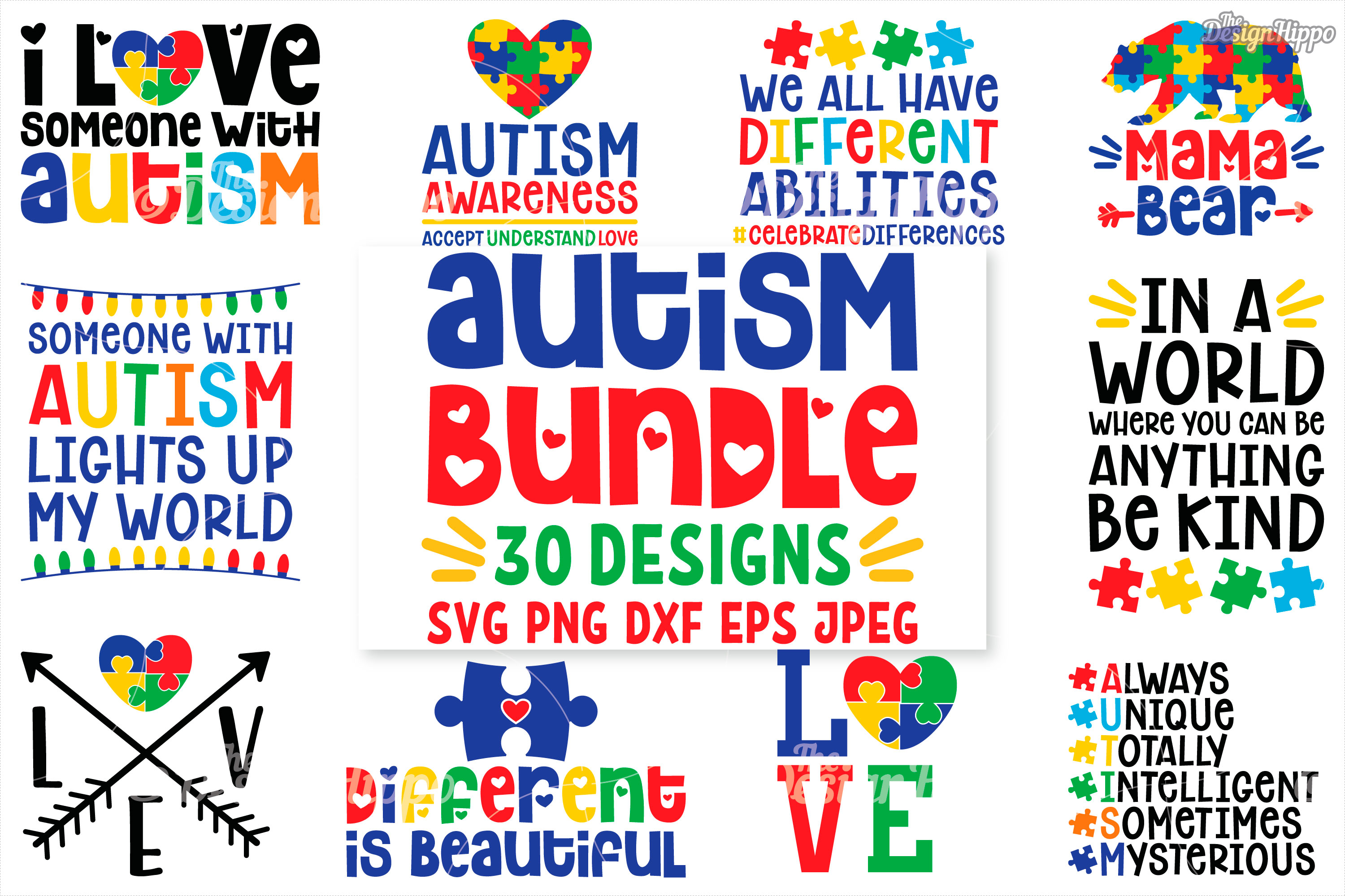 Autism Pattern Svg