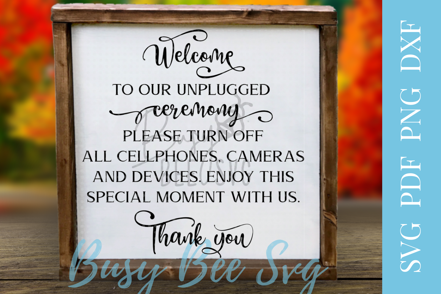 Free Free 284 Unplugged Wedding Sign Svg SVG PNG EPS DXF File