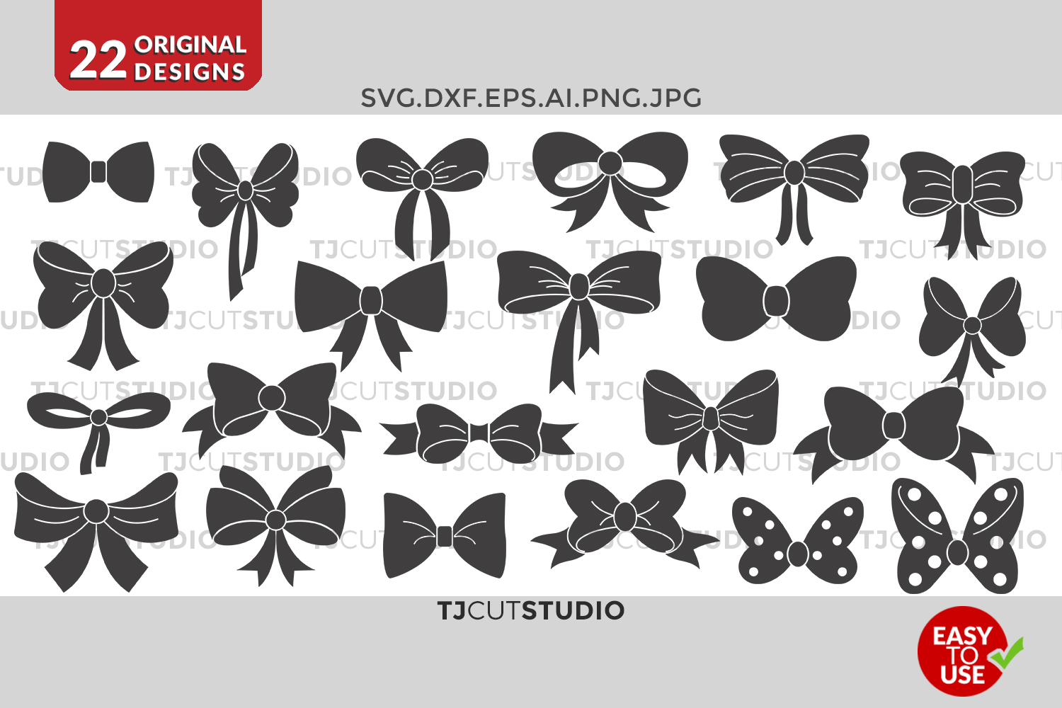 Bow Svg Collection Files For Silhouette Cameo Or Cricut Commercial Personal Use 63179 Cut Files Design Bundles